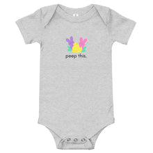 Load image into Gallery viewer, Peep This - Easter Candy Baby Short Sleeve Onesie