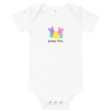 Load image into Gallery viewer, Peep This - Easter Candy Baby Short Sleeve Onesie