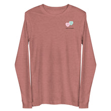 Load image into Gallery viewer, Love is sweet - Conversation Hearts - Unisex Long Sleeve Tee