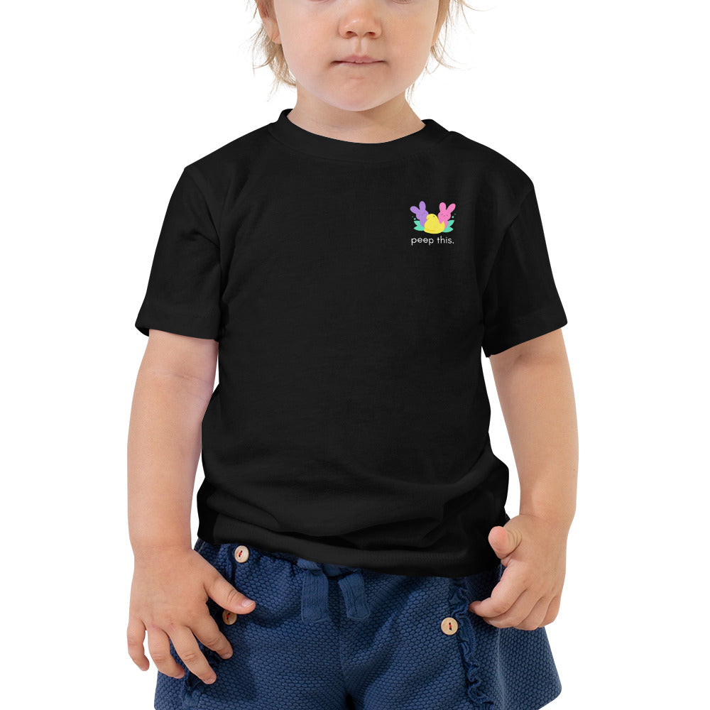 Peep This - Easter Candy Cotton Toddler Tee (Dark)