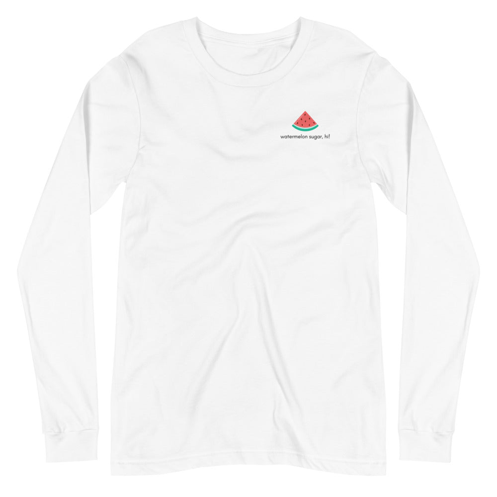 Watermelon Sugar - Long Sleeve Crewneck Tee (Light)