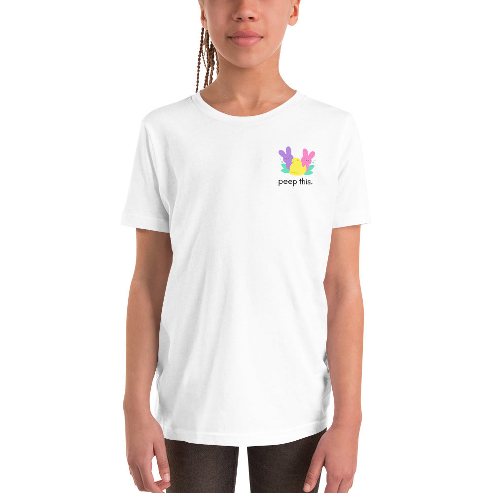 Peep This - Easter Candy Cotton Kids Tee (Light)